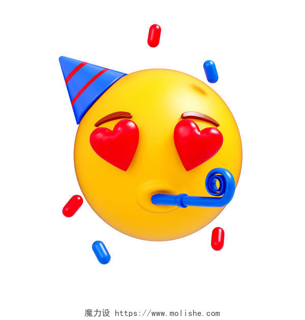 C4D愚人节3D卡通emoji搞怪表情元素